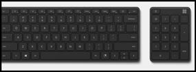 img 4 attached to Microsoft Number Pad Bluetooth Wireless Keyboard Matte Black