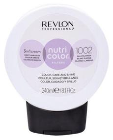 img 2 attached to Revlon Professional Nutri Color Filters 3 In 1 Cream, 1002 pale platinum, 240 ml