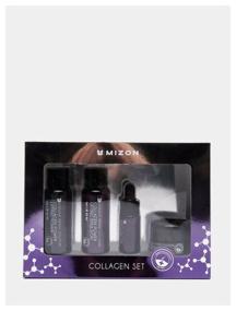 img 4 attached to MIZON Collagen miniature SET Set: Facial emulsion, Facial toner, Facial serum, Cream for 40ml/40ml/15ml/9.3ml