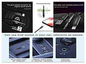 img 4 attached to AUX adapter and charging cable Yesido YAU18, Lightning to 3.5 mm USB, 2-in-1 Charging and Listening, 2.4A, 1.2 m, Black