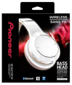 img 1 attached to 🎧 Pioneer SE-MJ771BT Wireless Headphones in White: Uncompromised Audio Freedom