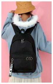 img 1 attached to 🎒 Chic Urban Women's Black Backpack with Laptop Compartment: Stylish & Functional