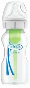 img 1 attached to Dr. Brown&quot;s Polypropylene bottle with wide throat Options (WB91600-WB91602), 270 ml, since birth, colorless