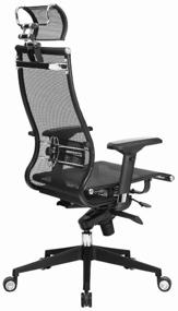 img 4 attached to Компьютерное кресло Matt Samurai Black Edition для офиса, обивка: текстиль, цвет: черный