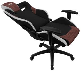 img 1 attached to Gaming computer chair AeroCool Count, upholstery: imitation leather/textile, color: burgundy red