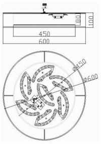 img 2 attached to Ceiling lamp FREYA Zoticus FR6005CL, 48 W, armature color: gold, shade color: gold