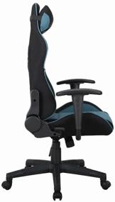 img 3 attached to Gaming chair Brabix GT Racer GM-100, upholstery: textile, color: black/blue