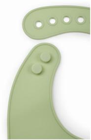 img 4 attached to Happy Baby Bib Expert Silicone baby bib, green