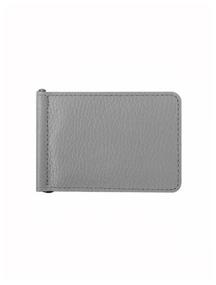 img 1 attached to Money clip cardholder leather for coins, cardholder leather for coins, ZMG533-Nickel Richline