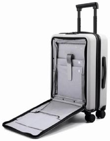 img 1 attached to NINETYGO Light Business Luggage 20" white