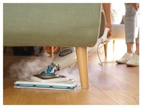 img 3 attached to Efficient Cleaning with BLACK+DECKER FSM1616 Steam Mop in White/Blue