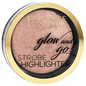 img 1 attached to Eveline Cosmetics Glow And Go Baked Highlighter, 02-Gentle Gold