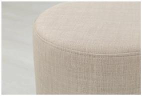 img 1 attached to Ottoman Salotti Niko, light legs, matting, Shift fabric, beige, 36x36x40 cm