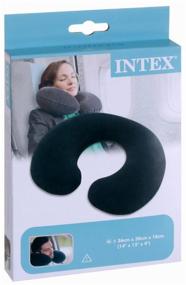 img 1 attached to 🌑 Intex Black Neck Support Pillow