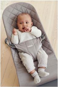 img 4 attached to 👶 Cotton Comfort and Classic Quilt: BabyBjorn Bliss in Sand Grey – A Must-Have for Every Baby