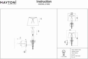 img 1 attached to Настенный светильник MAYTONI Barbara H003WL-01MG, E14, 40 Вт, кол-во ламп: 1 шт., цвет арматуры: золотой, цвет плафона: белый