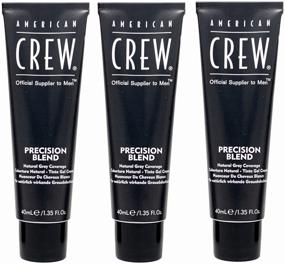 img 2 attached to 👨 Precision Blend Medium Natural 4/5 Gray Hair Camouflage Dye by American Crew