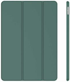 img 1 attached to Apple iPad Air 3 10.5" tablet case (2019) with stylus compartment, dark green