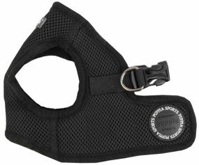 img 1 attached to Puppia Soft vest harness B, neck circumference 24 cm, black, S