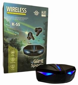 img 4 attached to Waterproof Wireless Gaming In-Ear Headphones with Low Latency and Spacious K55 Hi-Fi