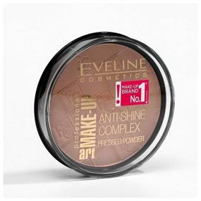 img 3 attached to Eveline Cosmetics Art Make-Up Professional Anti-Shine Complex Pressed Powder 35 Golden Beige