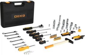 img 2 attached to Tool set DEKO DKMT63, 63 pcs., black/yellow