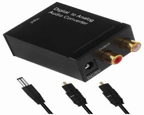 img 2 attached to Audio converter with optics (S/PDIF) to tulips (AV, RCA) powered