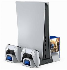 img 3 attached to 🎮 Dobe Multifunction Stand for PS5 with Cooling and Charging, TP5-05100 in White/Black