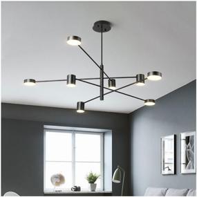 img 2 attached to LED chandelier Kink light Mekli 07650, 56 W, armature color: black, shade color: white