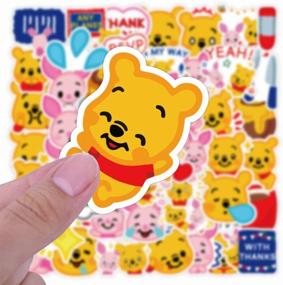 img 4 attached to Set of stickers "Winnie the Pooh" 50pcs / "Vinnie The Pooh" / Self-adhesive stickers