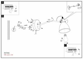 img 1 attached to Бра EGLO San Peri 97886, E27, 10 Вт, кол-во ламп: 1 шт., цвет арматуры: черный, цвет плафона: черный