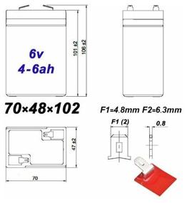 img 4 attached to DELTA Battery Battery DT 606 6V 6 h