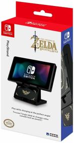 img 3 attached to HORI Подставка PlayStand Zelda Edition для консоли Nintendo Switch (NSW-085U) черный/золотистый
