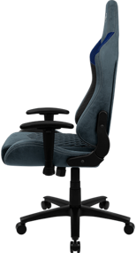 img 3 attached to Computer chair AeroCool Duke gaming, upholstery: imitation leather/textile, color: steel blue