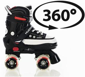 img 1 attached to Roller skates HUDORA Rollschuh Roller Skate, 22031, r. 32 – 35, black/white
