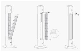 img 4 attached to Floor fan Xiaomi Mijia DC Inverter Tower Fan EU, white