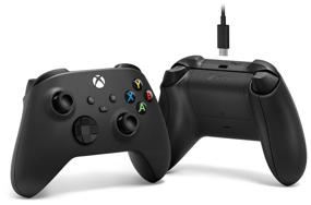img 4 attached to Геймпад Microsoft Xbox Series с USB-C кабелем, угольно-черный.