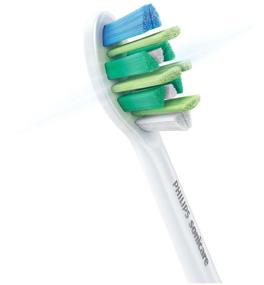 img 2 attached to 🦷 Philips Sonicare i InterCare HX9004/10 Sonic Brush Head Set - White (4-Pack): For Complete Oral Care