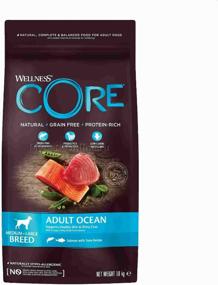 img 3 attached to Dry dog ​​food Wellness CORE Ocean, grain-free, salmon, tuna 1 pack. x 1 pc. x 1.8 kg (for medium and large breeds)