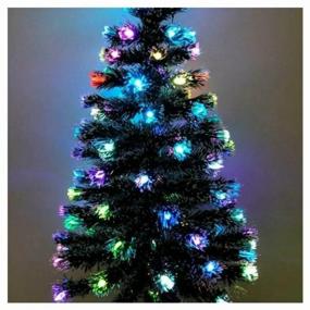 img 2 attached to Christmas tree, LED tree, luminous tree, artificial snow-covered spruce GCL CH-7075, illuminated, built-in garland, 180 cm