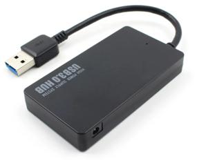 img 1 attached to 🖥️ 4-Port USB 3.0 Hub - Black