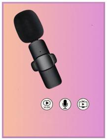 img 2 attached to Loop Microphone LAVALIER WIRELESS K9 / Wireless Microphone with Bluetooth support / With Noise Cancellation, Street, iOS