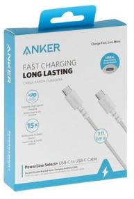 img 3 attached to Кабель ANKER PowerLine Select+ USB Type-C - USB Type-C (A8032/A8033), 0.9 м, 1 шт., белый