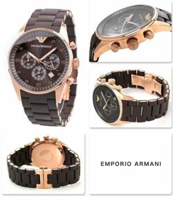 img 2 attached to Wrist watch EMPORIO ARMANI AR5890 quartz, chronograph, waterproof, illuminated hands