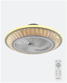 img 3 attached to Chandelier LED Estares Fan Crystal, 120 W
