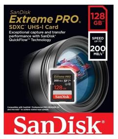 img 2 attached to Карта памяти SanDisk SDXC 128 ГБ Class 10, V30, UHS-I U3, 1 шт., черный