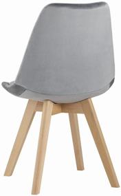 img 4 attached to Chair STOOL GROUP Frankfurt velor, solid wood/velor, solid wood, color: gray