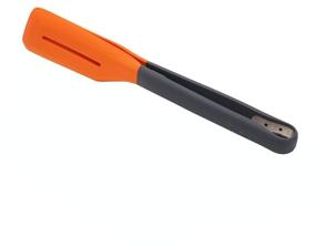 img 4 attached to Joseph Joseph Turner Tongs, nylon orange/grey