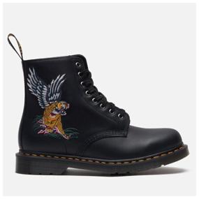 img 2 attached to Dr. Martens 1460 Souvenir Nappa Black Boots, Size 40 EU