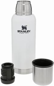 img 4 attached to Classic thermos STANLEY Adventure Vacuum Bottle, 1 L, white